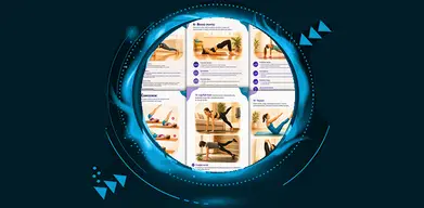 Material de exercícios de Pilates em casa