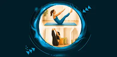 Material de exercícios de Pilates em casa